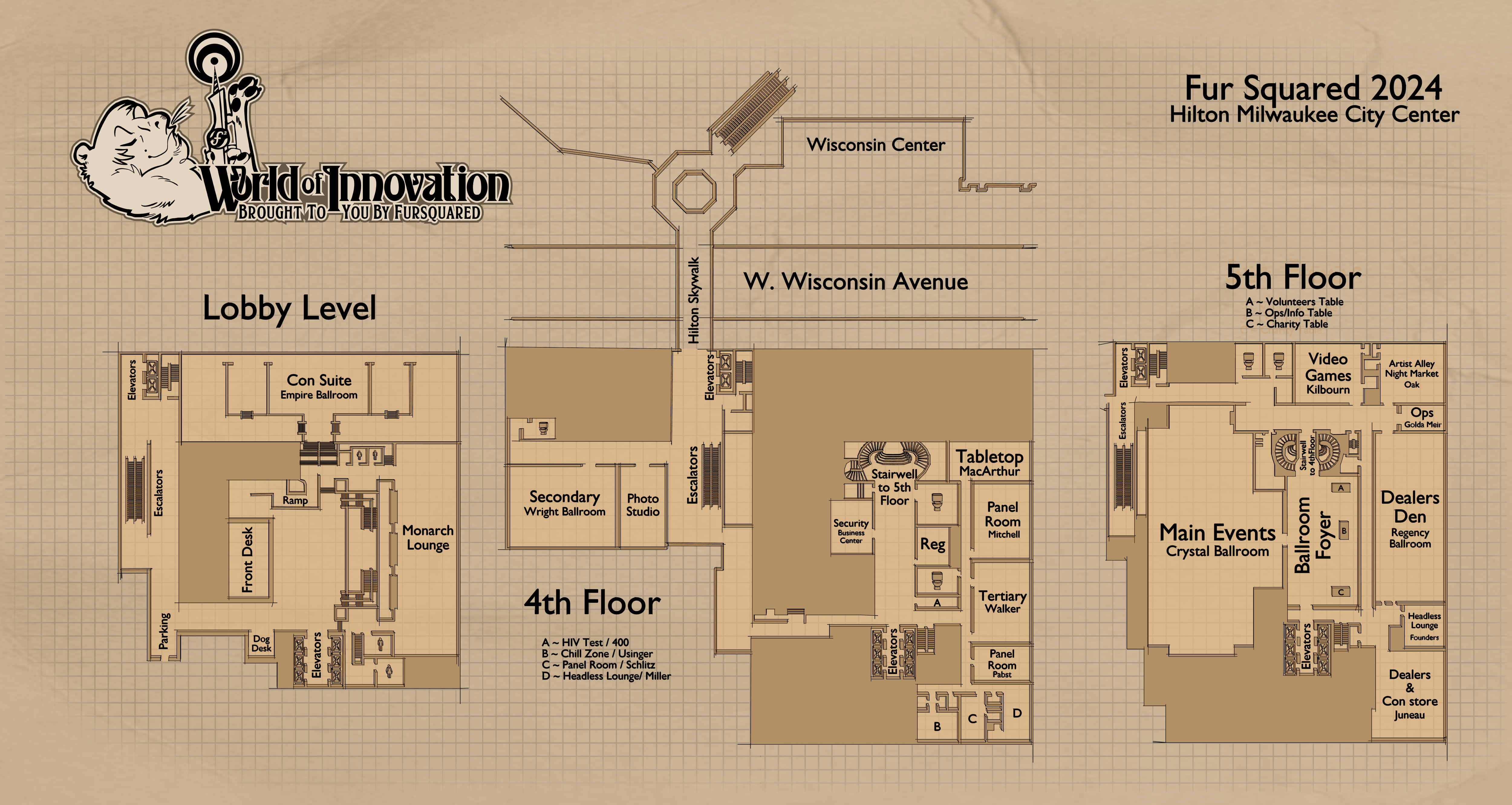 A map of the venue. Please ask a staff member any questions.